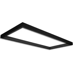 ISOLED NV-Leuchtenrahmen TRACK48 H50, innen 59.2 x 119.2cm, unbestückte Schiene, ohne IR-Panel / Akustik-Absorber, schwarz ISO-116881
