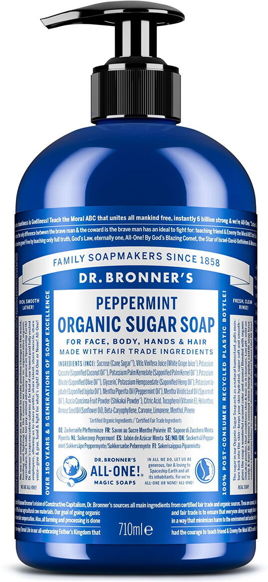 DR. BRONNER'S ORGANIC SUGAR SOAP Peppermint