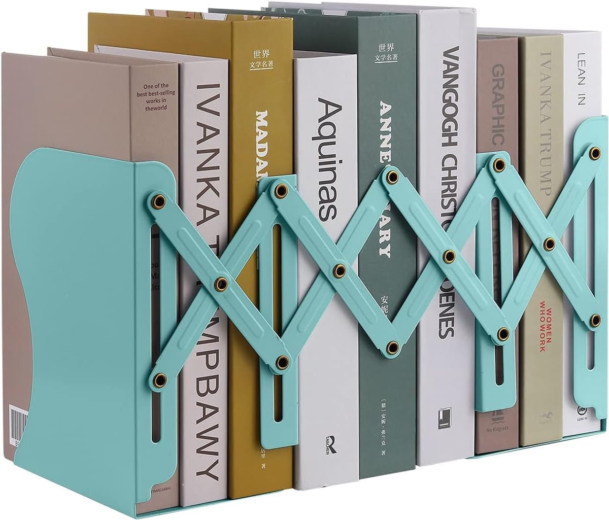 Verstelbare metalen boekensteunen - Robuuste boekenhouder voor thuis en kantoor