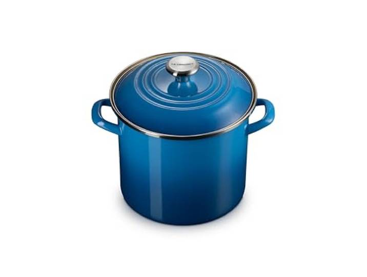 Le Creuset Traditioneller Suppentopf aus Emaille auf Stahl, 8 qt, Marseille mit Edelstahlknauf