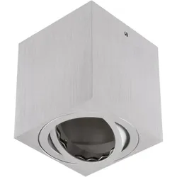 EVN Quadratischer Deckenstrahler schwenkbar alu IP20 GU10