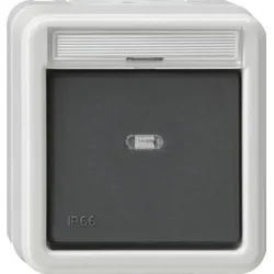 Gira Wechselschalter grau AP-WD 010631