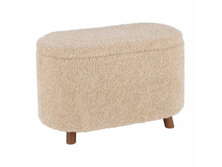 Pouf & Coffre de Rangement  Teddy  80cm Beige