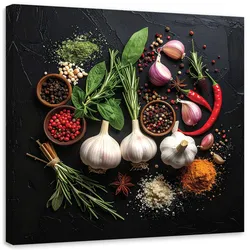 LEINWANDBILD Essen & Trinken 20x20cm