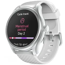 HAMA Smartwatch "5010", Schlafüberwachung, rund, wasserdicht 1,38", Silber/Grau