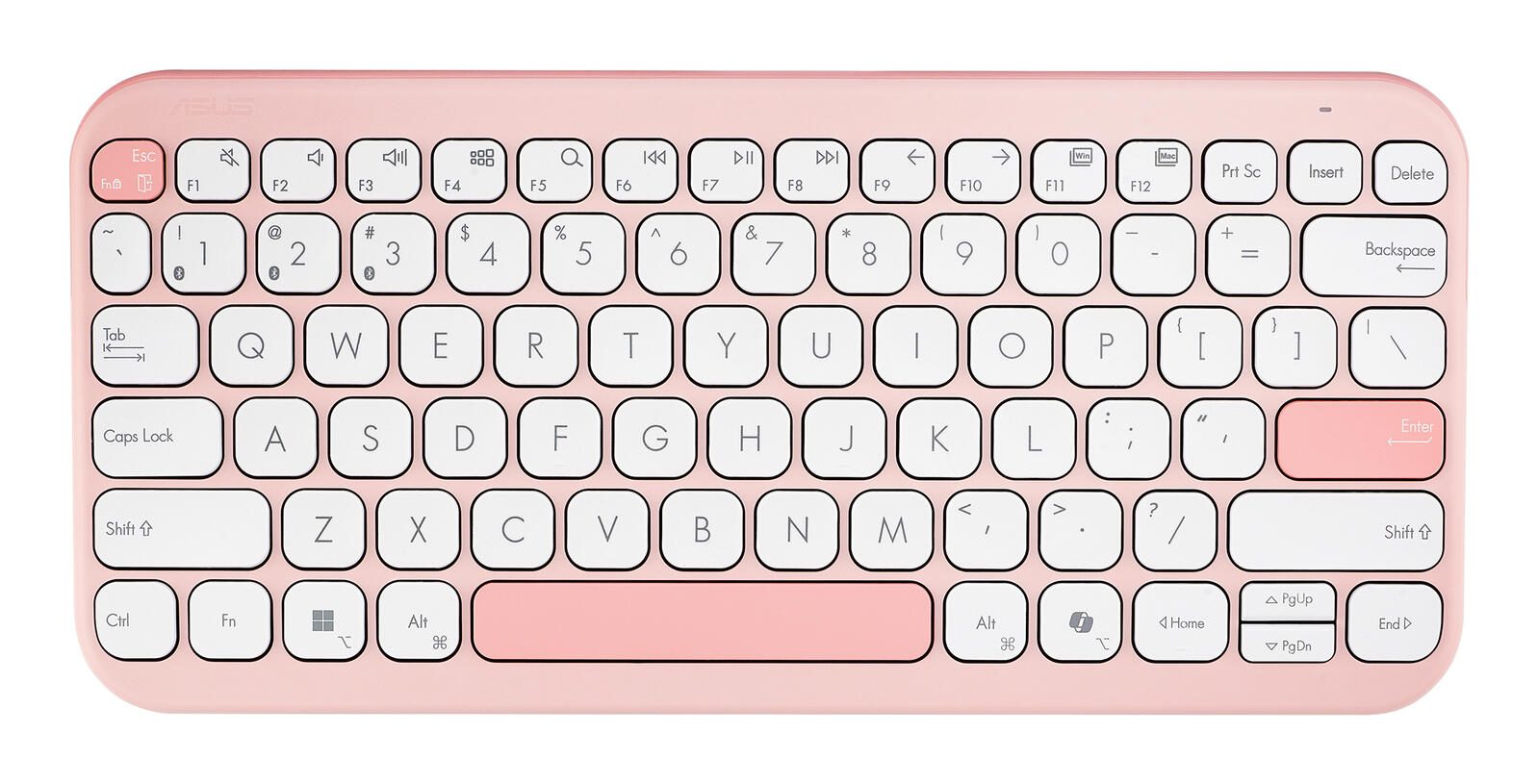ASUS Marshmallow-Tastatur KW100 Rose Clay 90XB0880-BKB4I0