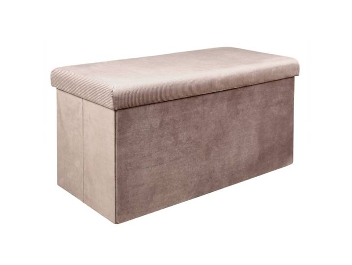 Banc coffre de rangement rose poudré