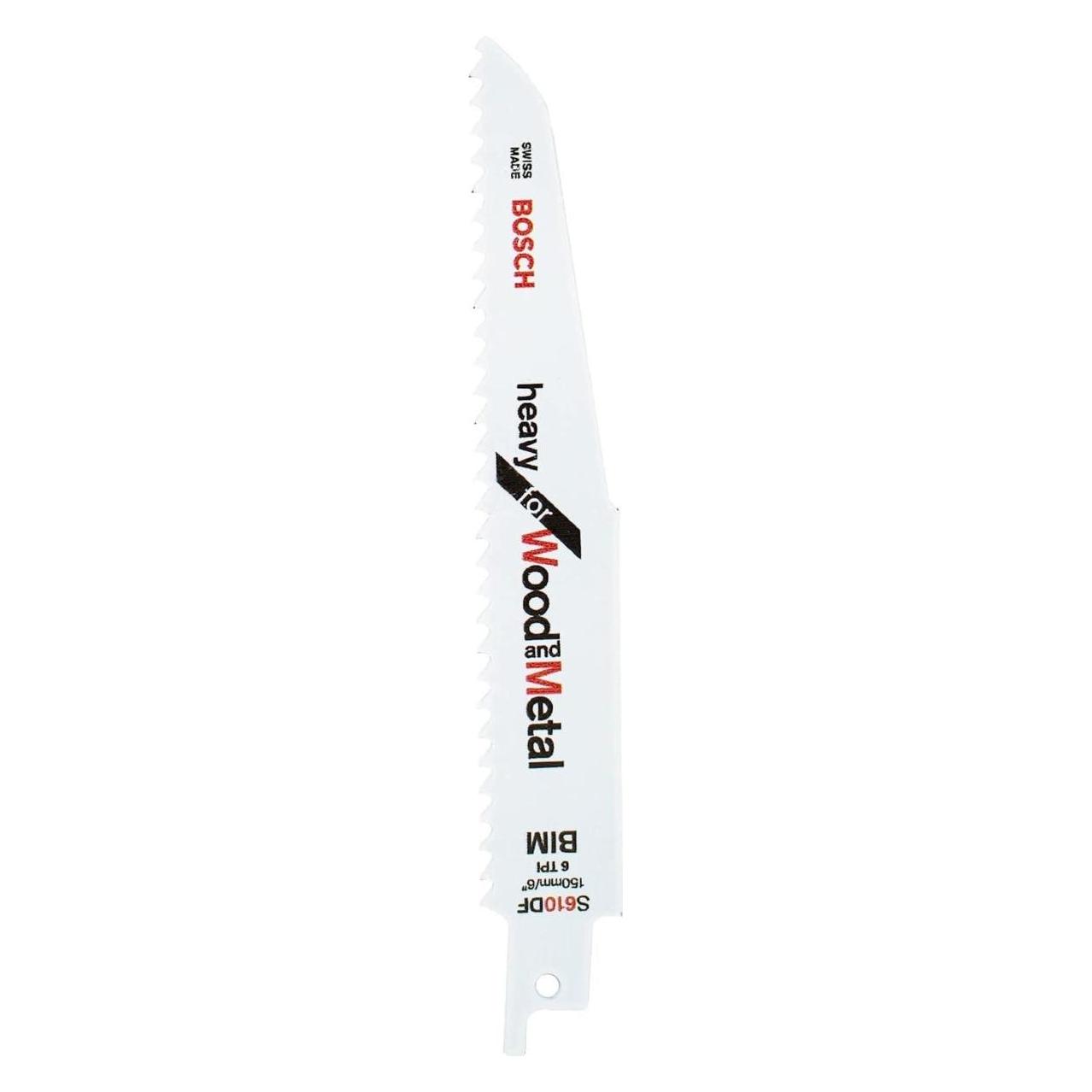 Bosch Professional Zubehör Säbelsägeblatt S 610 DF Heavy for Wood and Metal (2608656256)