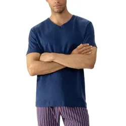 Mey Solid Night T-Shirt Dunkelblau Baumwolle Small Herren
