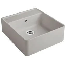 Villeroy und Boch Spülstein Einzelbecken 632061KD Ablaufgarnitur, Handbetätigung, Befestigungssatz, Fossil