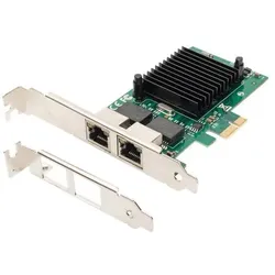 Digitus Dual Gigabit Ethernet PCI Express Karte, 2-Port (Mini PCI Express), Netzwerkkarte