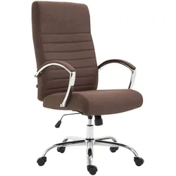 TPFLiving Bürostuhl Vallon Stoff Grau