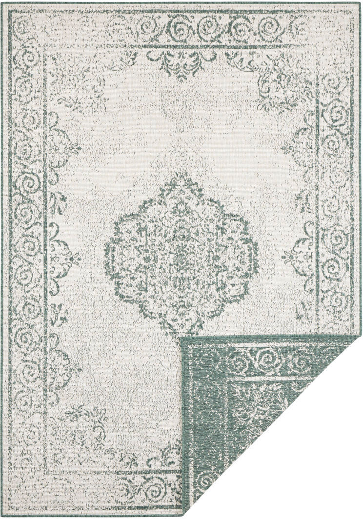 Northrugs Cebu Flatweave Faded Green Rug Rectangle 80cm x 150cm