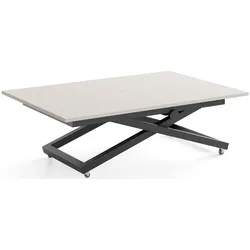 COUCHTISCH Axen höhenverstellbar ausziehbar, Kaschmir 120-160/80/38-75 cm