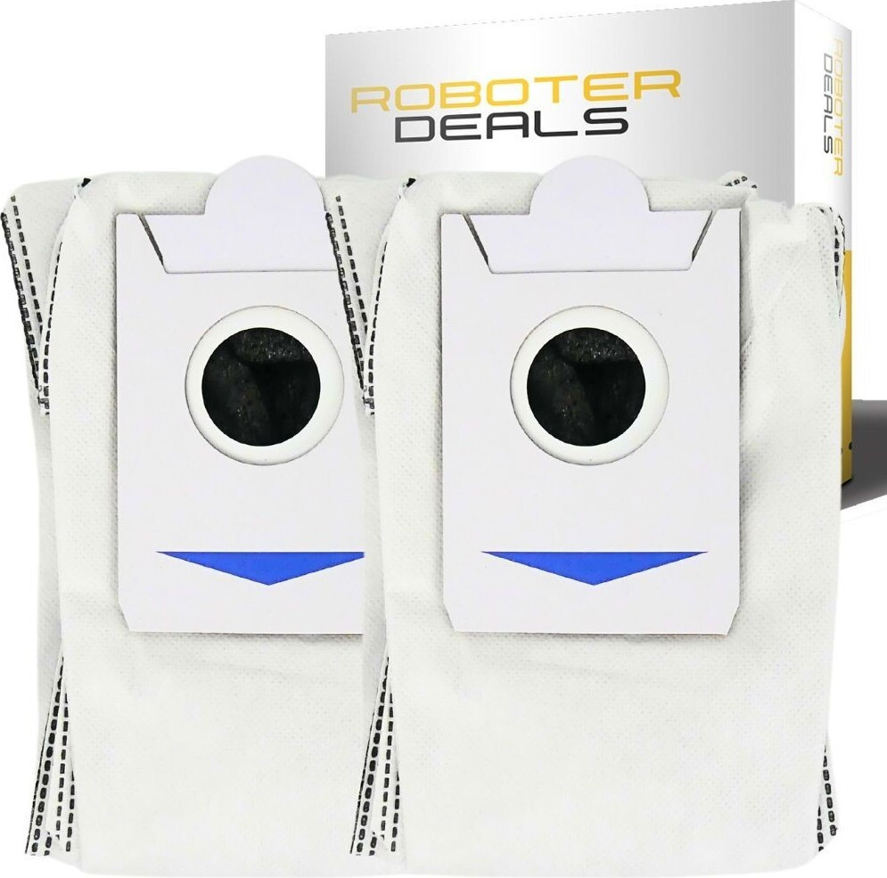 Set van 2 vervangende stofzuigzakken voor Ecovacs Deebot X2 OMNI met oplaadstation