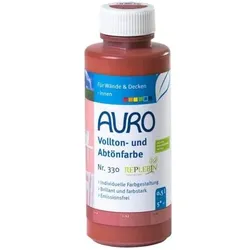 Auro Vollton- und Abtönfarbe 330 englisch-rot - 0,5 l Flasche