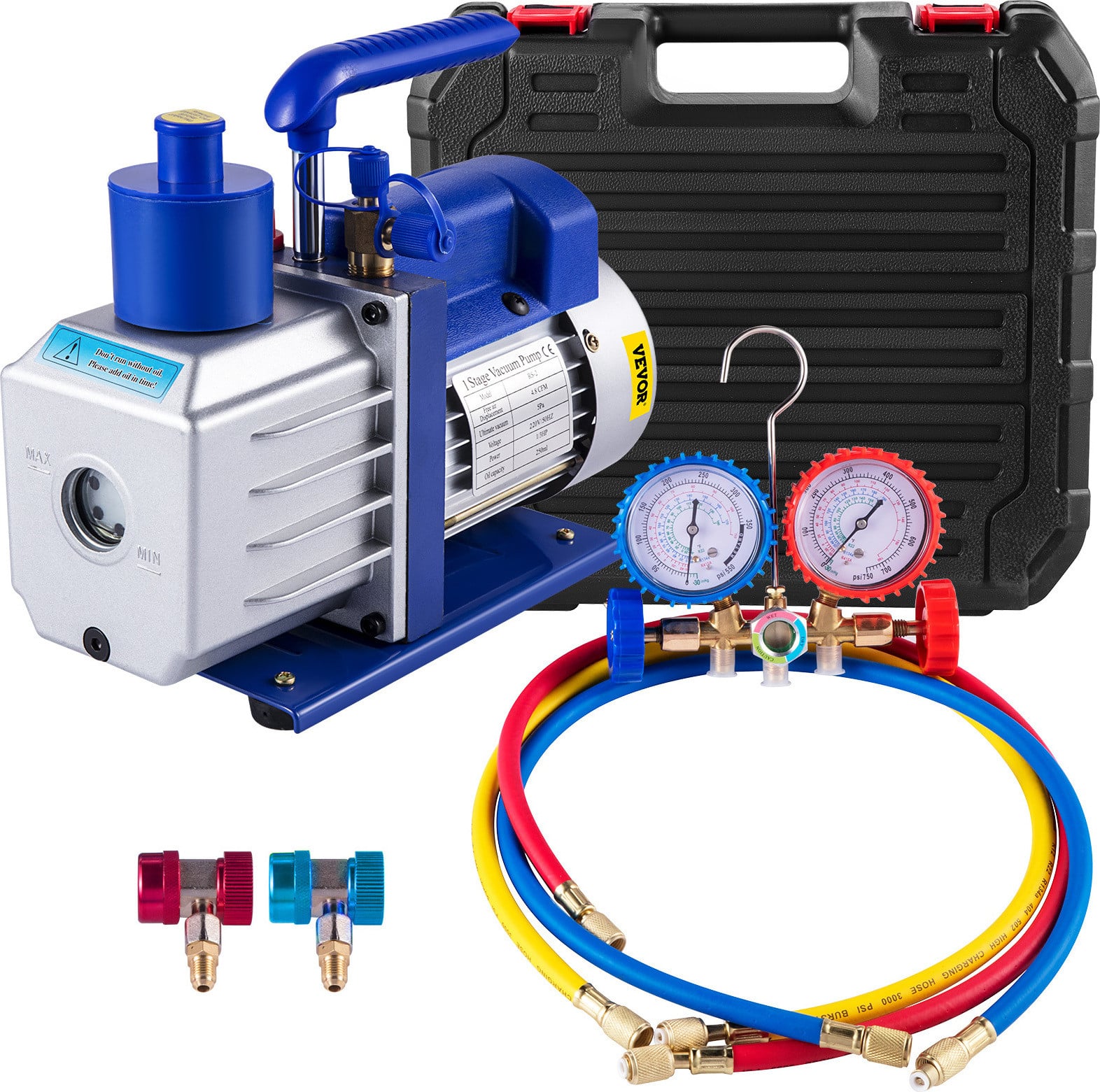 VEVOR vacuümpomp voor airconditioningsystemen, 4,8 CFM, 250 ml