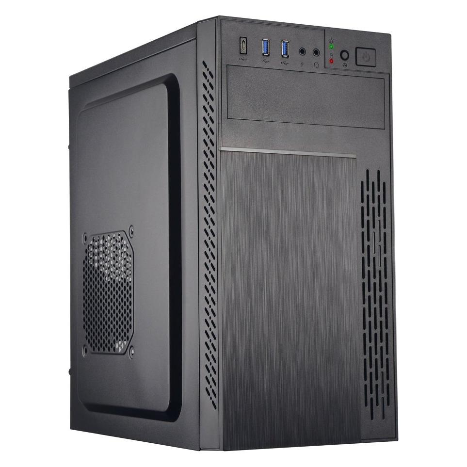 Eurocase skříň ML M6-505B, Midi Tower, 1xUSB-C, 2x USB 3.0, 2x audio, bez zdroje (mATX, Mini-ITX) (P001049859506)
