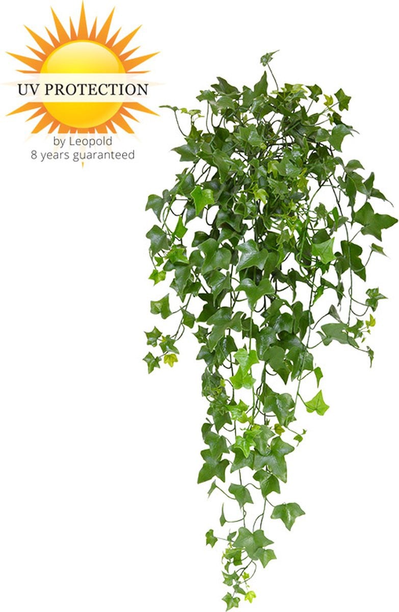LeopoldFlora Groene kunsthangplant klimop 80 cm UV-bestendig
