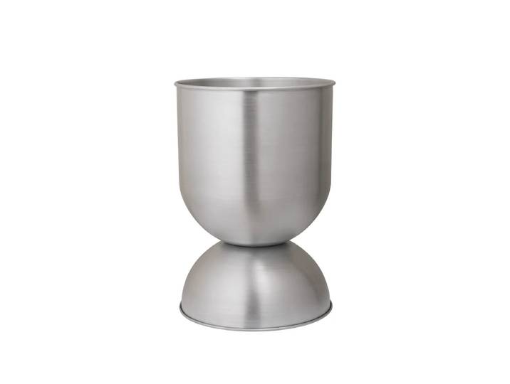 Ferm Living - Hourglass Blumentopf medium, Ø 40 x H 59 cm, Aluminium