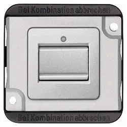 Aus/Wechsel-Kontrollschalter-Einsatz, 1‐polig(mattsilber)