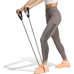 adidas OPT 3 Streifen 7/8 Sport-Leggings Damen grau/schwarz - S