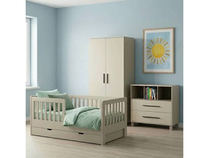 Cabino Peuterkamer Met Lade Joan Clay 3 Delig met Commode Geneve en Kledingkast Geneve