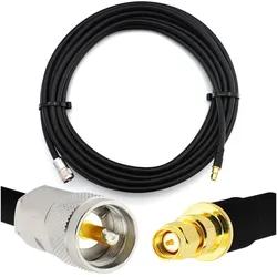 Rangeful SMA Male to PL259 20m UHF CB Radio Flexible Coaxial Cable — LMR400 UF UltraFlex equivalent, Antennenkabel