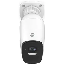 Nedis SmartLife Aussenkamera Wi-Fi Spotlight 4MP Quad HD 1440p / 2560x1440 Pan tilt IP66 (2560 x 1440 Pixels), Netzwerkkamera, Weiss, Schwarz