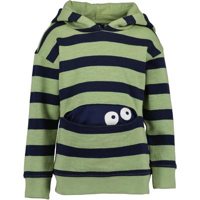 Hoodie BLUE SEVEN "Hoodie", Jungen, Gr. 122, grün (7509, khaki ao), 100% Baumwolle, normal normal, Rundhals, gerader Abschluss, Sweatshirts Hoodie
