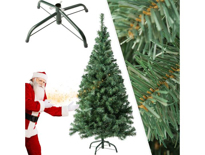 Sapin de Noël artificiel avec support métallique - vert
