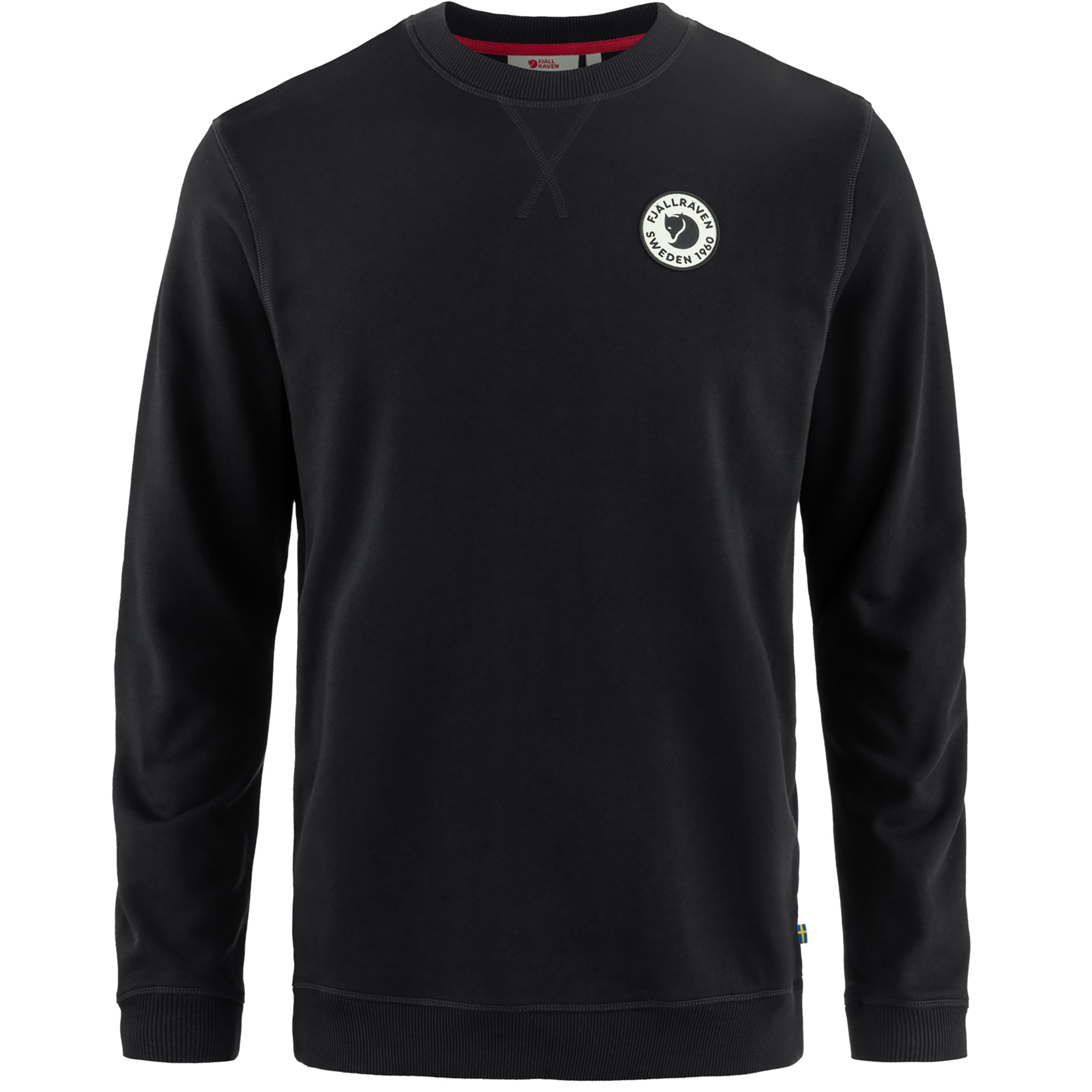 Fjällräven 1960 Logo Badge Herren Pullover schwarz Größe XS Lifestyle Hautfreundlich