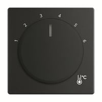 Zentralscheibe Temperatur rund 1794 R-885, Thermostat schwarz, Retail