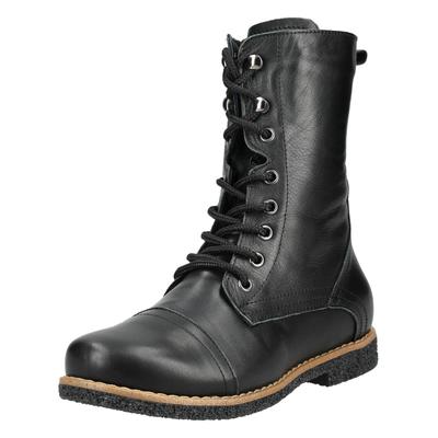 Schnürstiefelette ANDREA CONTI "Andrea Conti Stiefelette Leder", Damen, Gr. 38, schwarz, Leder, Schuhe Schnürstiefelette