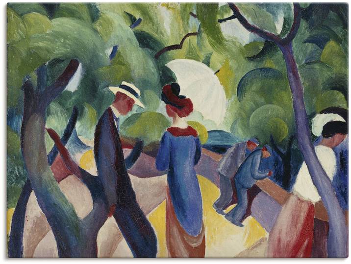 Wandbild ARTLAND Promenade. 1913 , bunt (farbe bild(er): bunt), B:80cm H:60cm, Bilder, Wandbild, als Leinwandbild, Poster in verschied. Grössen
