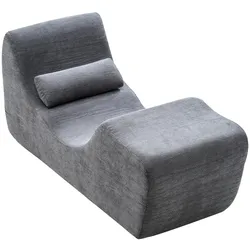 VEVOR Chaiselongue Relaxliege für Yoga & Massage, moderne gebogene Schaumstoff-Loungesessel, ergonomischer Liegesessel für Dehnung Entspannung Bewegung, verwendet im Wohnzimmer Schlafzimmer Balkon
