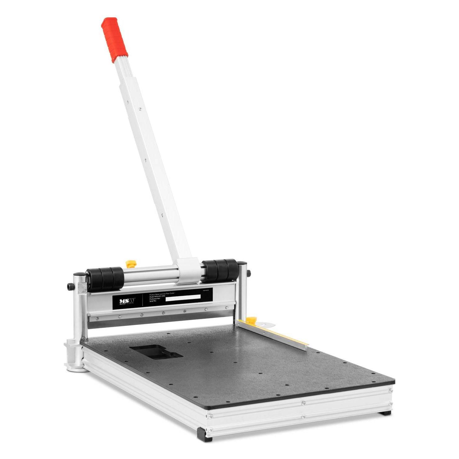 MSW Laminatschneider Laminatknacker Cutter Schneidegerät Stärke: 16 mm Winkellehre (Schneidegerät) (MSW-LFC13HD)