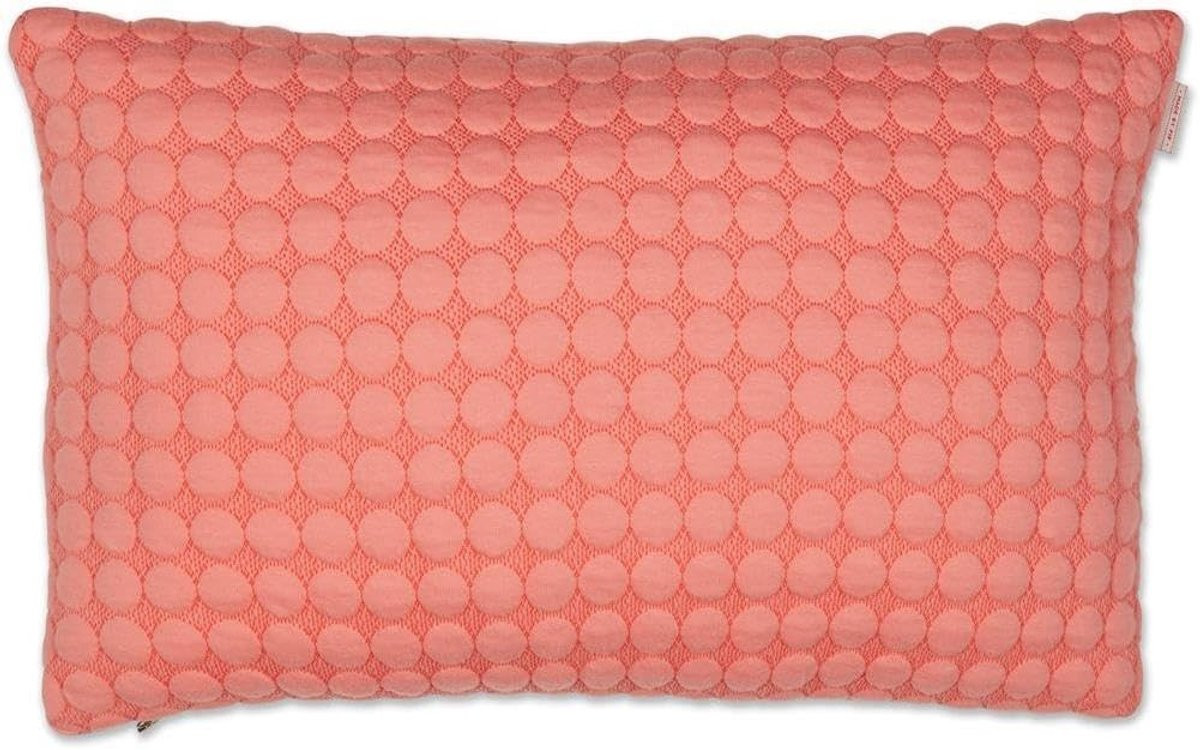 Omgoods Decoratief Kussen Fill in The Dots Roze - 40 x 60 cm
