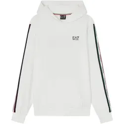 EA7 für Damen. 7W001223_AF12660 Kapuzenpullover Italian Spirit weiß (M), Lässig, Baumwolle, Langarm