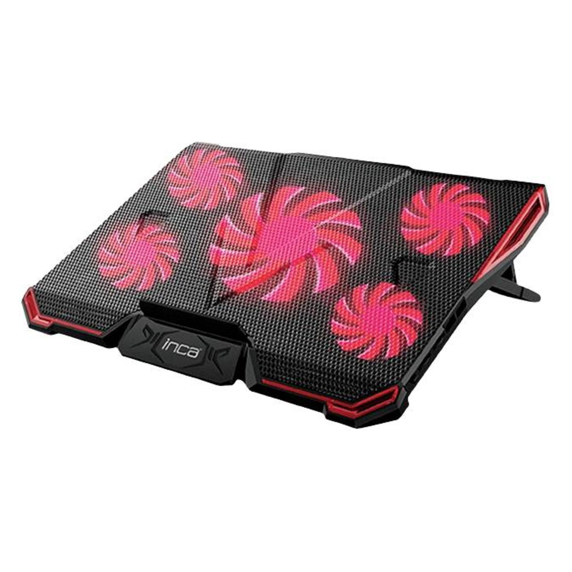 Inca ARRAX GAMING NOTEBOOK COOLER 5X FAN, 6 STEPS, 2X USB, 13 ""-17 (INC-611GMS)