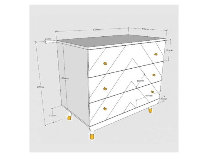 Ensemble BILLY blanc - Lit 60x120 + commode assortie