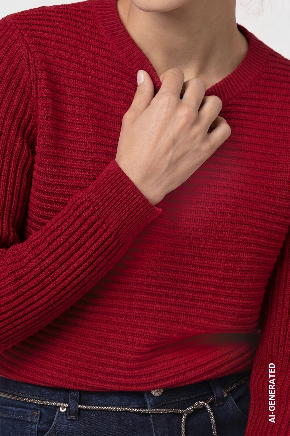 Strickpullover MONARI "Pullover Basic monari Rippe", Damen, Gr. 44, rot (dunkelrot), Strick, Obermaterial: 50% Baumwolle, 50% Polyacryl, unifarben, regular fit taillenbedeckt, Rundhals, eingesetzt gerader Abschluss, Pullover Strickpullover, Regular fit mi