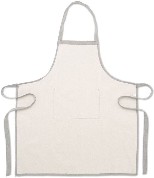 Tablier personnalisé en coton recyclé - Idéal pour les pros CUINA pas cher gris