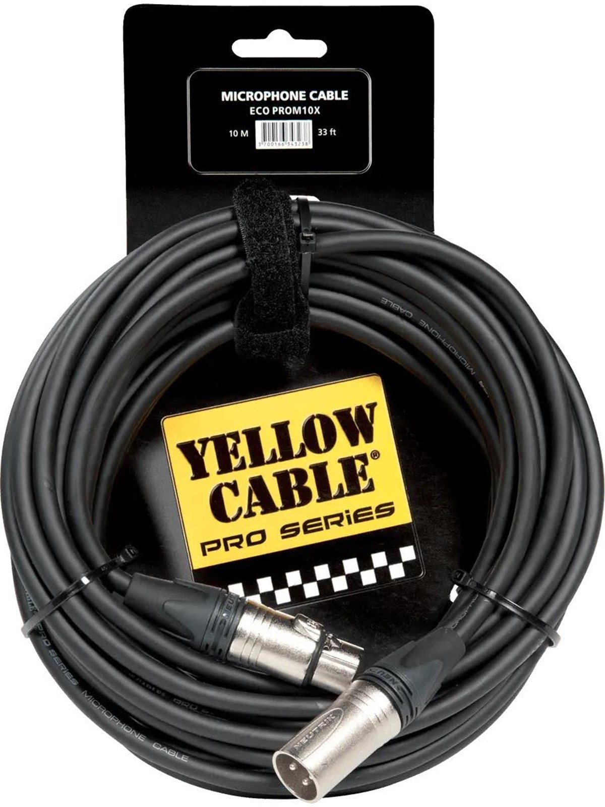 Yellow Cable PROM10X - Neutrik XLR/XLR 10m.
