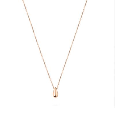 Kette mit Anhänger LIEBESKIND BERLIN "Schmuck Geschenk Edelstahl Halskette The Mini Drop Tropfen", rosa (roségoldfarben), Halsketten, Damen, Edelstahl, L: 45 B: 2mm, B:2mm