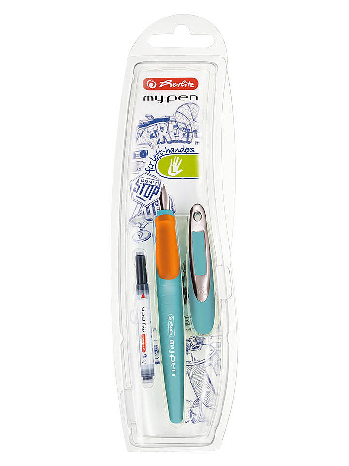Herlitz Füllhalter ''my.pen L-Fed.'' in Orange/ Türkis - onesize