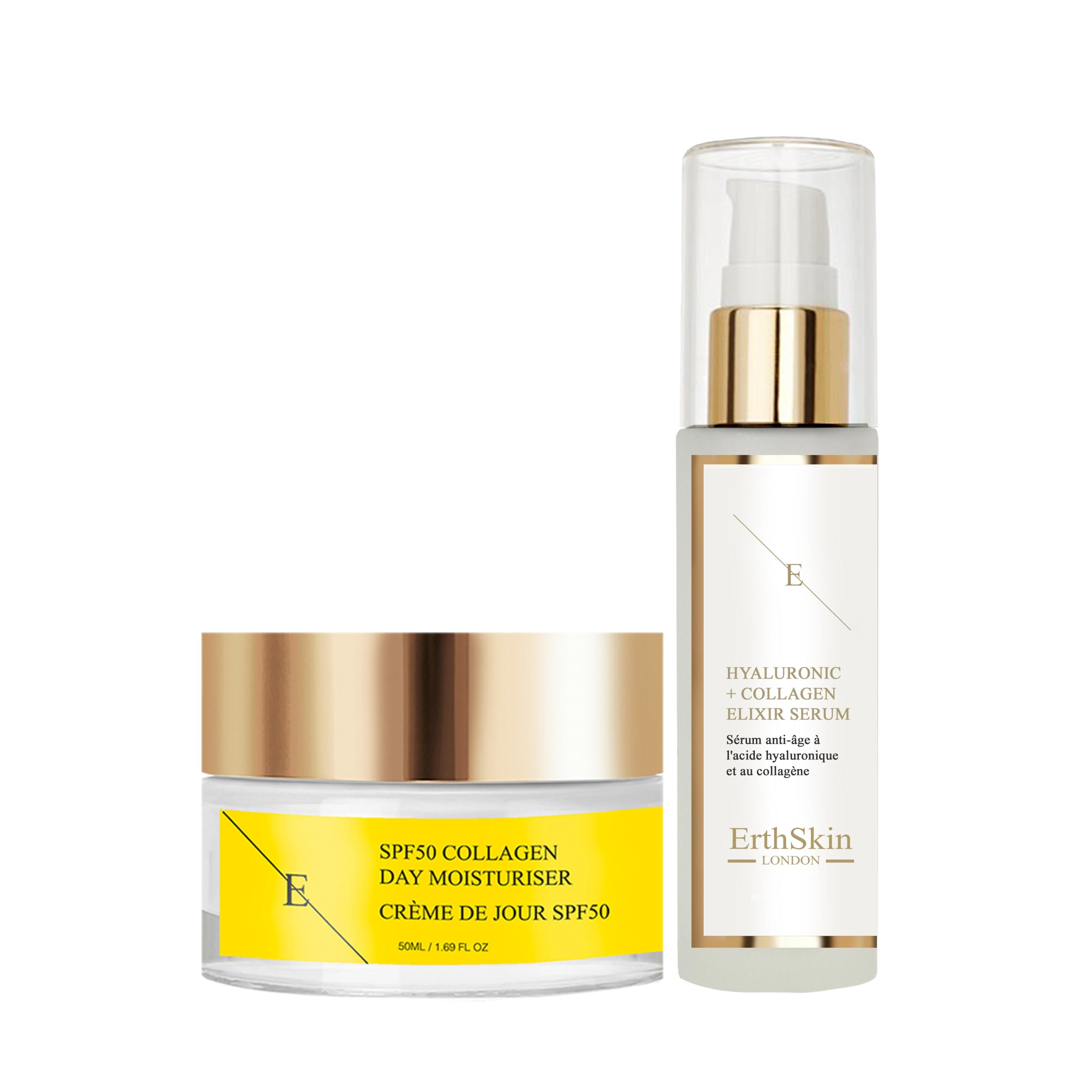 SPF 50 Collagen Tagescreme 50ml + Hydroacid & Collagen Serum - 60ml