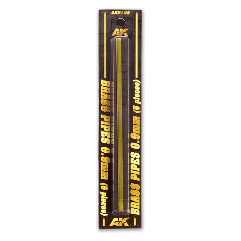 AK Interactive BRASS PIPES 0,9mm, 5 units (AK9108)