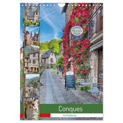 Conques - Via Podiensis (Wandkalender 2026 DIN A4 hoch), CALVENDO Monatskalender