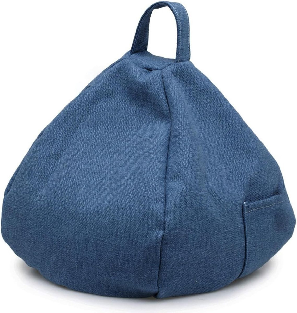 Leeskussen Tablet Boekensteun met Zijvakken - Denim Blauw - 15,5 x 23,7 cm